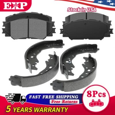 Pastillas de freno delanteras de cerámica + zapatas traseras para 2009-2017 2018 Scion xD Toyota Corolla Foto 1 de 4