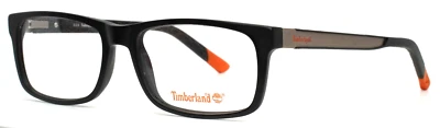 TIMBERLAND TB1308 002 Black Mens Rectangle Full Rim Eyeglasses 54-17-145 B:37 - Image 1 of 4