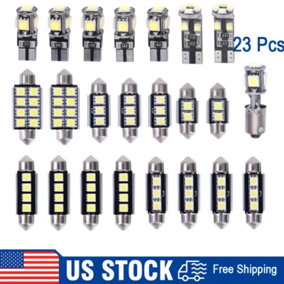 Kit of Dome Light Bulb LED Car Bulb Interior Car Light  Door License Lamp 23PCS - Image 1 of 4