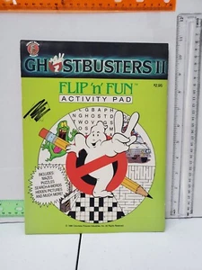 Vintage Ghostbusters 2 Flip n Spaß Aktivitätspad Malbuch 1988 Columbia - Bild 1 von 21