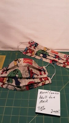 Adult Marvel Comics Hulk Spiderman & More Print Face Cover Single Layer Cotton  - Image 1 of 4