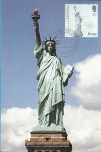 JERSEY - 350a ANN de NUEVA JERSEY - ESTATUA DE LA LIBERTAD - EXCELENTE TARJETA MÁXIMA - Imagen 1 de 1