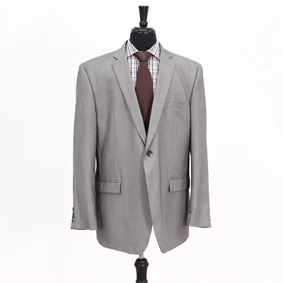 Abrigo Blazer Chaqueta Perry Ellis 48L Gris Deportivo Sólido 2B Poliéster Foto 1 de 4