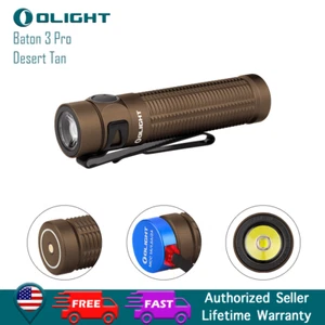 Olight Baton 3 Pro Torcia tascabile ricaricabile marrone chiaro bianco fresco 18650 - Foto 1 di 11