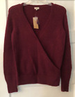 Cremieux, Charlotte Wrap, Women's Sweater, Burgundy, Wool/ Alpaca Blend, X Small