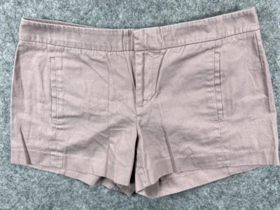 GAP Mujer 4 Pantalones Cortos Violeta Púrpura Chino Sarga Lona Tiro Medio Bolsillos Informales Foto 1 de 4