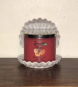 HTF BATH & BODY WORKS IRIDESCENT CLAMSHELL CLAM SEA SHELL 3 WICK CANDLE HOLDER - Picture 1 of 4