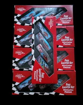 Encendedor de colección Winston Racing Cup lote de 5 juegos de 4 EE. UU. ¡Con caja serie Nascar! Foto 1 de 4