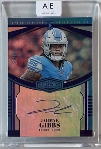 2023 Panini Plates & Patches 🏈🔥Jahmyr Gibbs RC Upper Echelon Auto #30/35 SP! - Picture 1 of 3