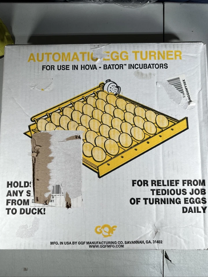 GQF 1611 Automatic Egg Turner W/ 6 Universal Egg Racks 110v