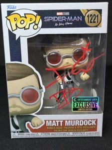 Matt Murdock 1221 Spider-Man No Way Home Funko Pop firmato da Charlie Cox con certificato di autenticità - Foto 1 di 8