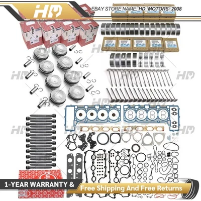 Engine Overhaul Rebuilding Pistons Gasket Bearings Kit FOR VW Audi A8 Q7 S5 4.2L - Image 1 of 4
