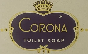 Very Rare ๐ Antique Early 1900s Corona Toilet Soap Label, Manhattan, NY - Picture 1 of 4