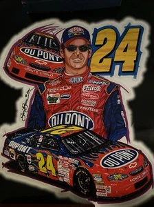 Jeff Gordon Poster Vintage 2001 18”-24 #25 Autographed - Picture 1 of 5