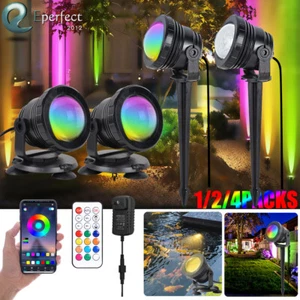 Smart Spot Lights Outdoor Waterproof RGB Landscape Lighting for Garden Lawn Yard - Picture 1 of 15