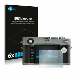 Leica M-E Typ 240 2019 , 6 x Transparent ULTRA Clear Camera Screen Protector - Picture 1 of 7