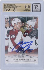 Autographed Mikko Rantanen Avalanche Hockey Slabbed Card