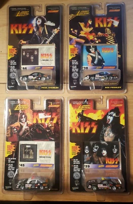 JUEGO DE 4 BESOS JOHNNY LIGHTNING PAUL STANLEY AS FREHLEY PETER CRISS GENE SIMMONS Foto 1 de 4