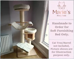 IVORY CREAM WAFFLE Cat Bed Replacement for Natural Paradise Cat Tree Magnolia XL - Picture 1 of 20