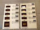 US FDC 2001 Baseball Playing Fields 10 First Day Cvrs 22K Gold Stamp Replicas |