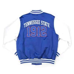 Letterman Tennessee State Royal and White Varsity Jacket - Picture 1 of 4