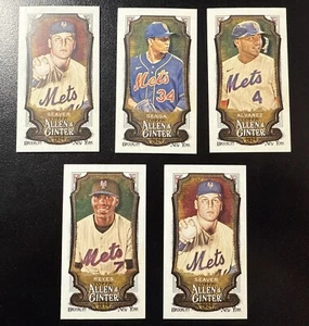 NY Mets (Lot Of 5) 2024 Allen and Ginter Minis - (Seaver/Reyes/Senga/Alvarez) - Picture 1 of 6