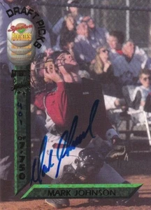 SIGNATURE ROOKIES DRAFT PICKS 1994 MARK JOHNSON #25 AUTOGRAMMKARTE - Bild 1 von 2