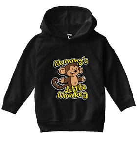Mommy's Little Monkey - Animal Funny Son Daughter Toddler/Youth Hoodie - Picture 1 of 12
