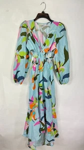 A New Day Womens Maxi Dress V Neck Floral Print Multicolor Size XS - Picture 1 of 14