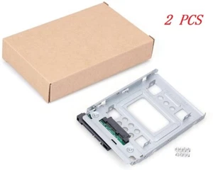 2 PIEZAS 2.5" SSD SAS a 3.5" SATA Disco Duro Unidad HDD Adaptador Bandeja Caddy Intercambio en Caliente - Imagen 1 de 7