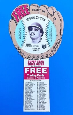 Tarjeta azul 1977 Reggie Jackson Pepsi-Cola Collection New York Yankees - casi nueva Foto 1 de 2