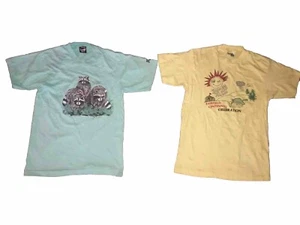 Lote De Colección Años 80 DIVERSIÓN CORRER Mapache Camiseta WASHINGTON Pantalla Estrellas S-m - Imagen 1 de 7