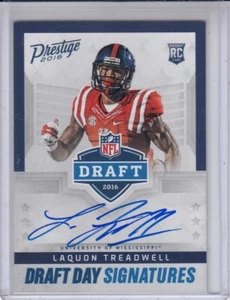 LAQUON TREADWELL 2016 Panini Prestige DraftDay Signatures #LT RC Ole Miss Rebels - Picture 1 of 2