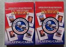 Operation Iraqi Freedom U.S. MILITARY HEROES Playing Cards 2  Decks NOS