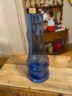 Vintage Mid-Century blaue glasförmige Vase - Riihimaki? Retro! -