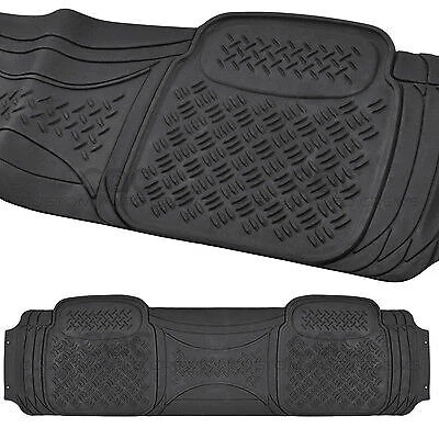 1pc Rear Car Floor Mats / Runner Liner - Long Full Row All Weather Protection - Image 1 of 4