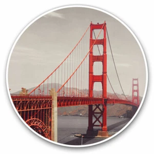 2 x Vinyl Stickers 30cm - Golden Gate Bridge San Francisco USA Cool Gift #8206 - Afbeelding 1 van 9
