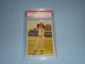 Tarjeta de béisbol 1957 Topps Al Cicotte # 398 PSA grado 6 EX-MT 17915417 - Imagen 1 de 3