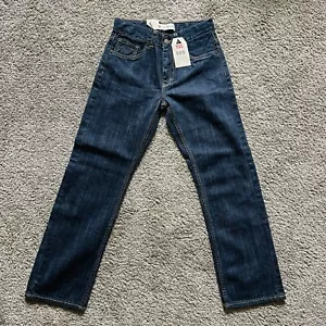 Levi's 505 Boys Jeans Straight Leg Size 12 26X26 Dark Blue Denim (0354) - Picture 1 of 8
