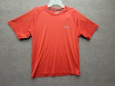 Under Amour Heat Gear T Shirt Adult Large Red Short Sleeve