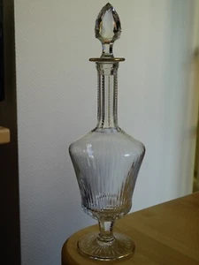 ST LOUIS ALTE KLEINE KARAFFE MIT LIKÖR ODER APERITIF KRISTALL MODELL APOLLO GOLD - Bild 1 von 14