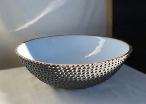 Aldo Londi for Bitossi, 1950 Italian ceramic bowl. pale blue and primitive. 10.5 - Picture 1 of 7