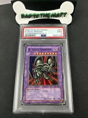 2003 Yu-gi-oh PSA 9 MINT Black Skull Dragon TP3-004 Super Rare Tournament Pack 3 - Image 1 of 2