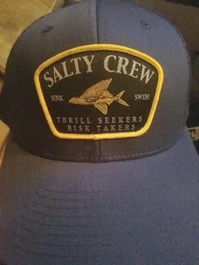 Salty Crew Baseball Trucker hat Thrill Seekers Risk Takers.  - Picture 1 of 4