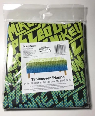 Rise Of The Teenage Mutant Ninja Turtles Birthday Party Tablecover 54" x 96" NEW - Image 1 of 3
