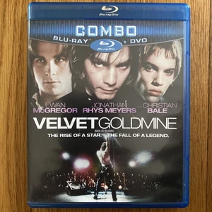 Velvet Goldmine (1998) Blu-ray + DVD Ewan McGregor Christian Bale RARE OOP - Picture 1 of 3