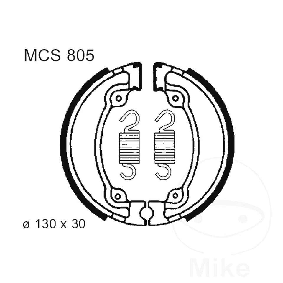 TRW Brake Shoes Inc Springs MCS805 Fits Honda XR 500 1979-1982 - Imagem 1 de 1