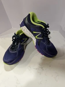NEW BALANCE Women's Blue-Yellow Low Top Lace Up Running Shoes Size 7 - Picture 1 of 9