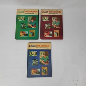 3 Home Handyman 1961 Popular Mechanics Encyclopedia Guide Vol 1 2 3 - Picture 1 of 19