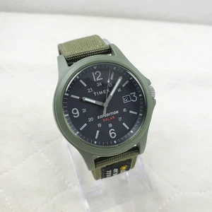 RARE TIMEX EXPEDITION ACADIA SOLAR TW4B18800 GREEN WR 50M MEN'S WATCH  - Picture 1 of 10